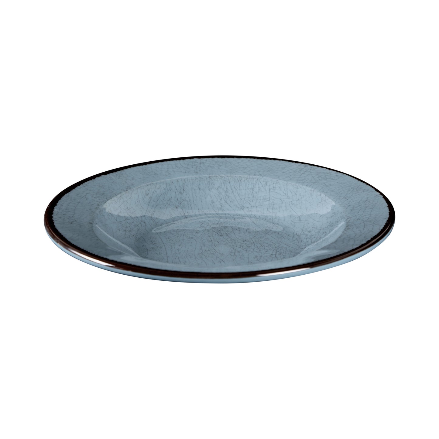 Melamine Round Crackle Pasta/Soup Bowl - Cameo Blue