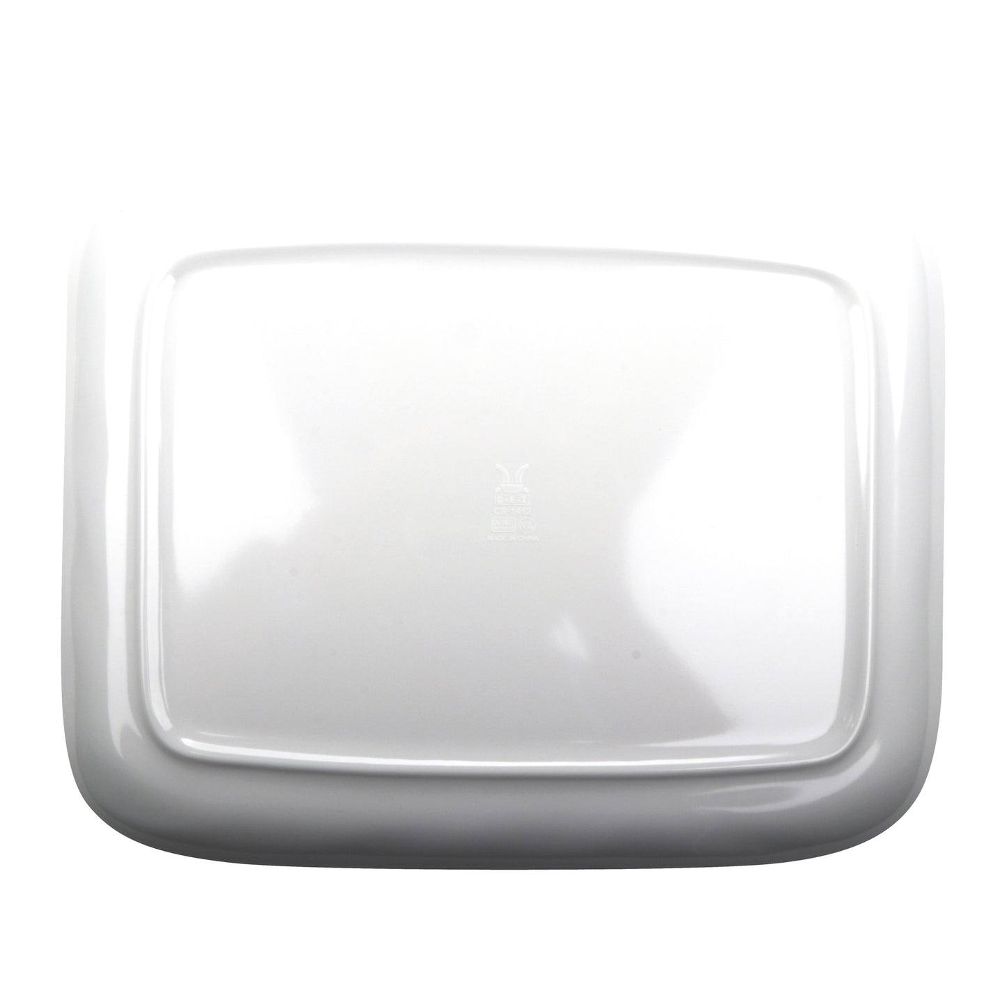 12.75" x 9.5" Melamine, Irregular Rectangular Platter, G.E.T French Mill (12 Pack)