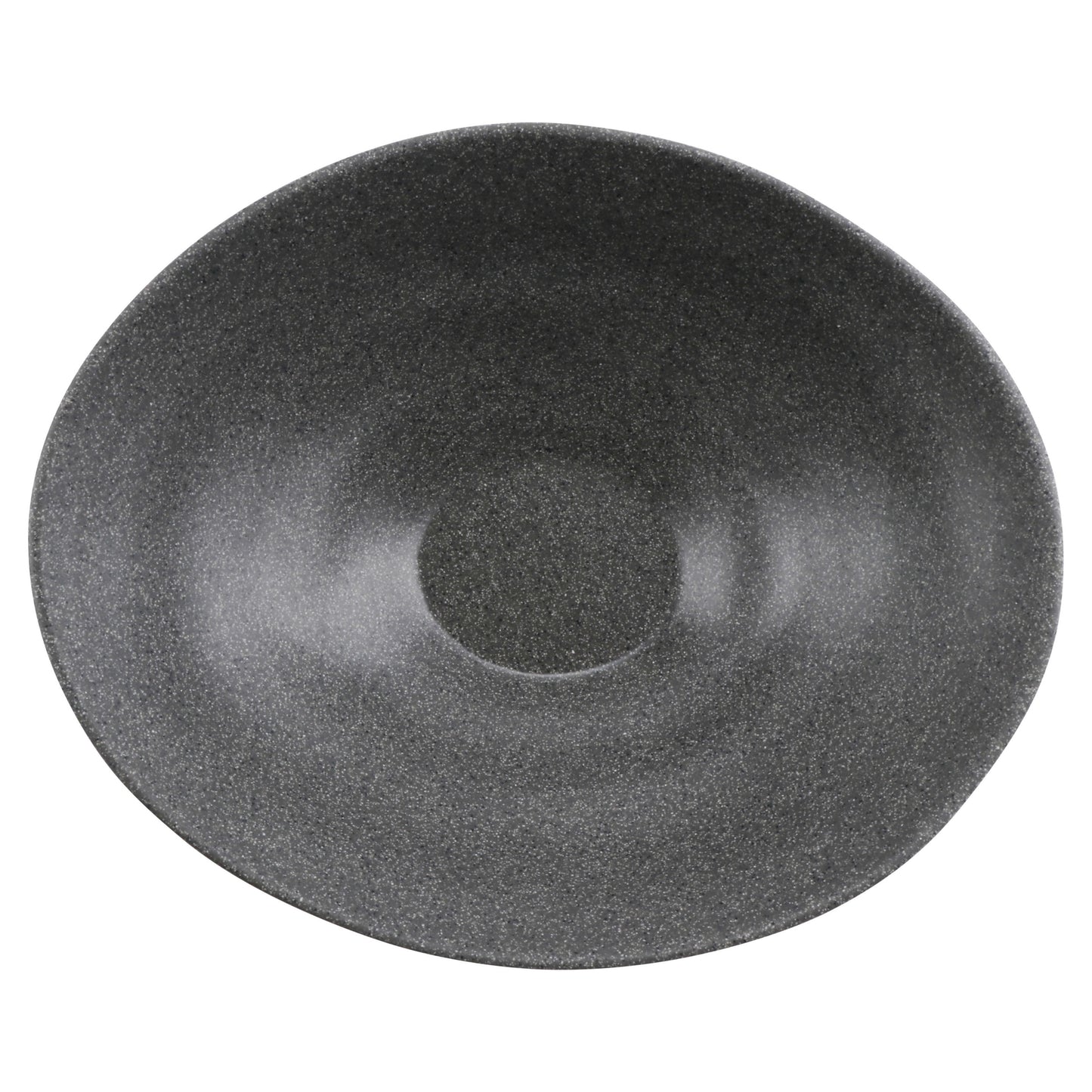 16" Stone Grey Oval Bowl 16"L x 13"W x 5"H, GET, Cheforward