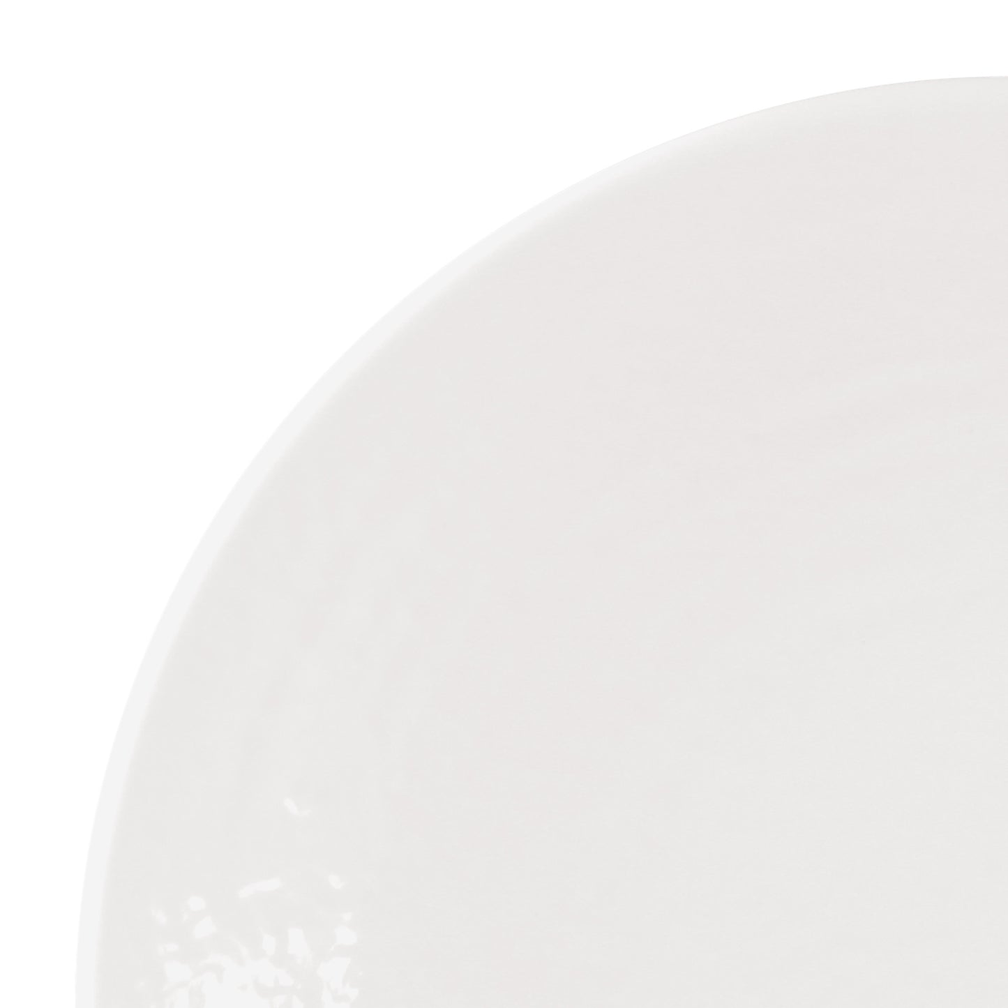 Melamine Round Pebble Plate - White