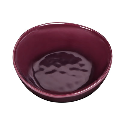 Melamine Irregular Round Bowl - Purple Glaze