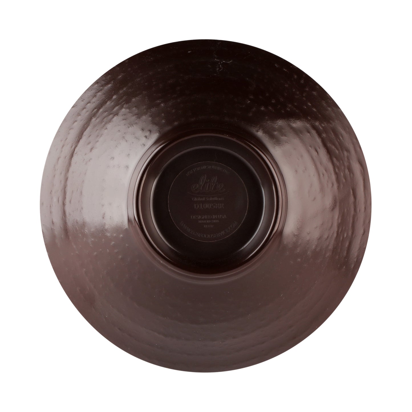 Melamine Bowl - Aubergine Matte Finish Outside/Abyss Gloss Finish Inside