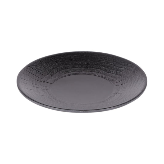 Melamine Round Plate - Black