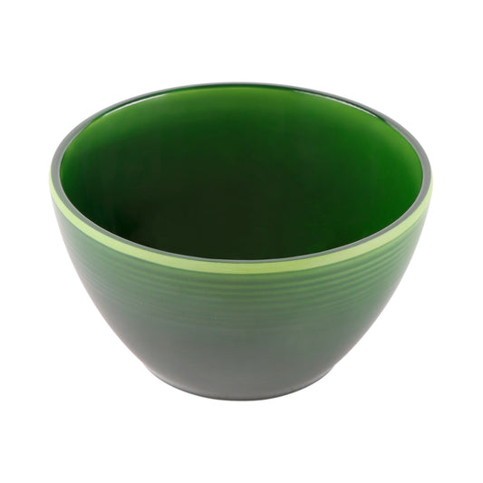 Melamine Round Bowl - Green Glaze