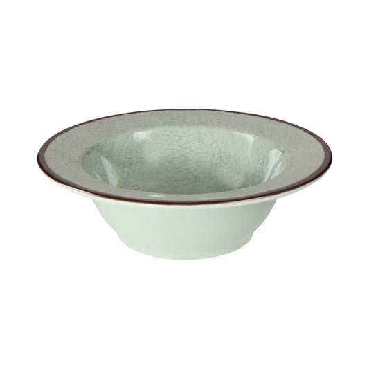Melamine Round Crackle Bowl - Hemlock
