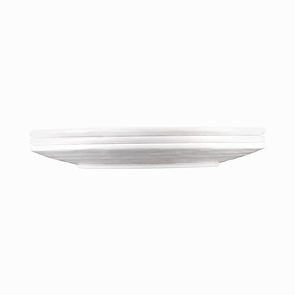 Melamine Oval Pebble Platter - White