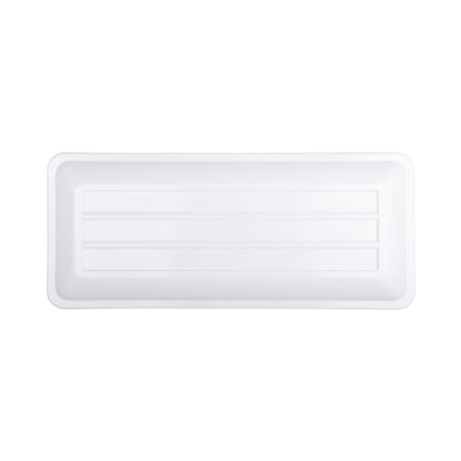 Melamine Rectangular Coupe Platter - White