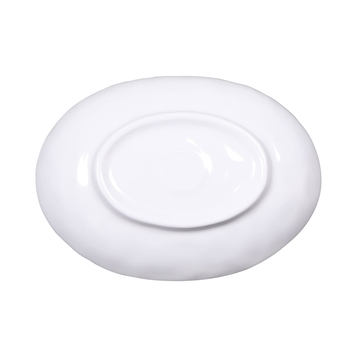 Melamine Deep Oval Plate - Navy Design