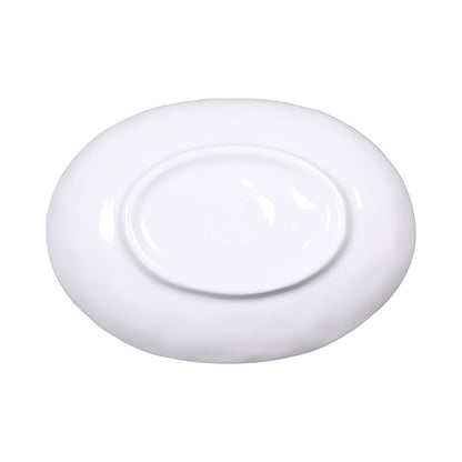 Melamine Deep Oval Plate - Navy Design