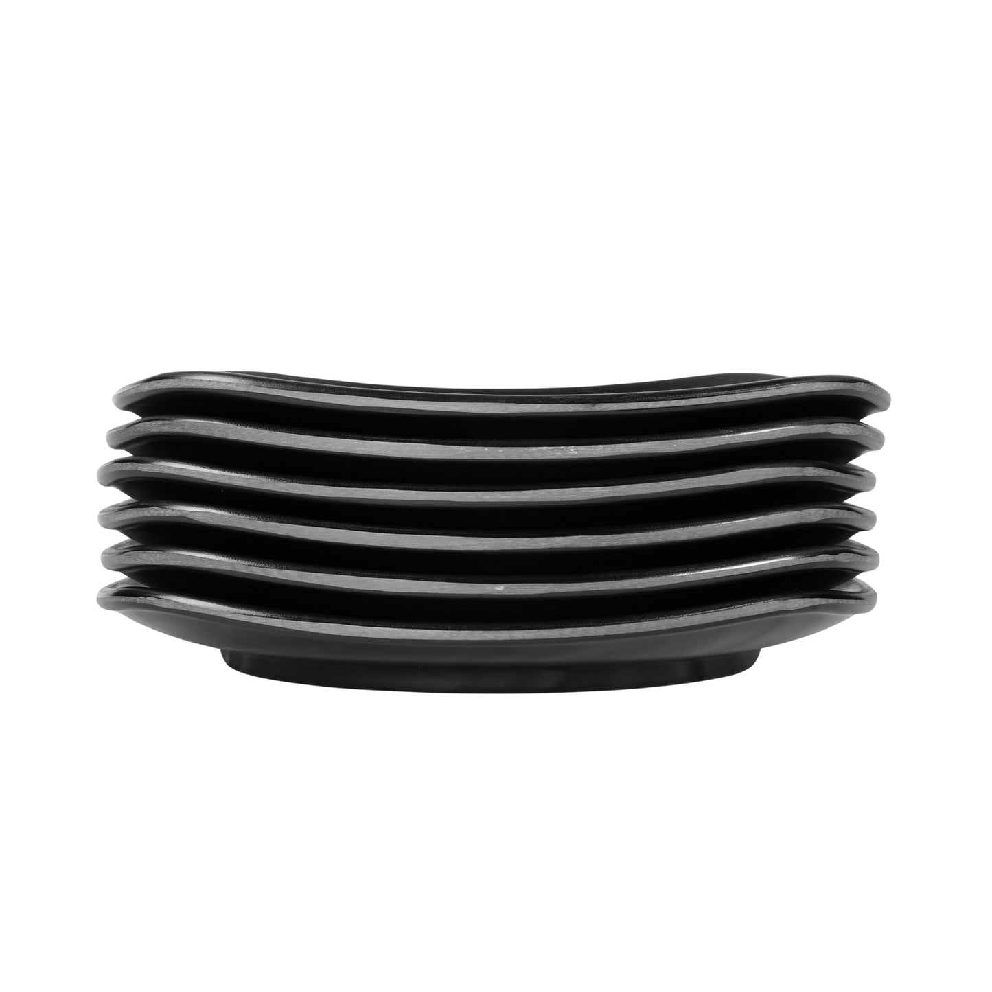 Melamine Square Plate - Black