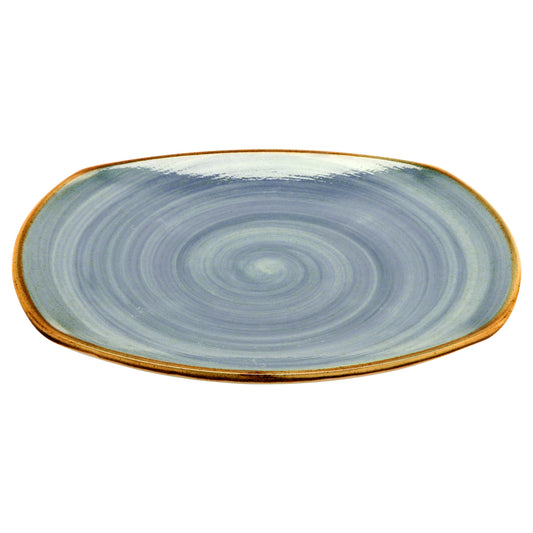 12" Blue Porcelain Plate, Corona Artisan Blue (Stocked) (12 Pack)