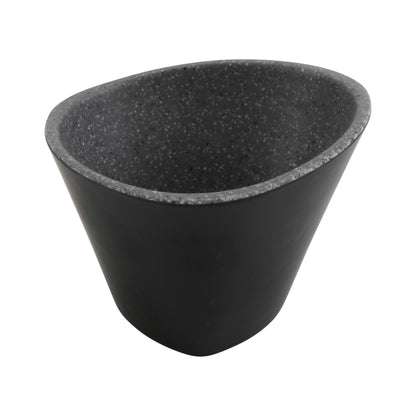10.15 oz revive stone grey/black 2-tone triangle melamine bowl, 4.25"L x 4.25"W x 3"H, GET, cheforward