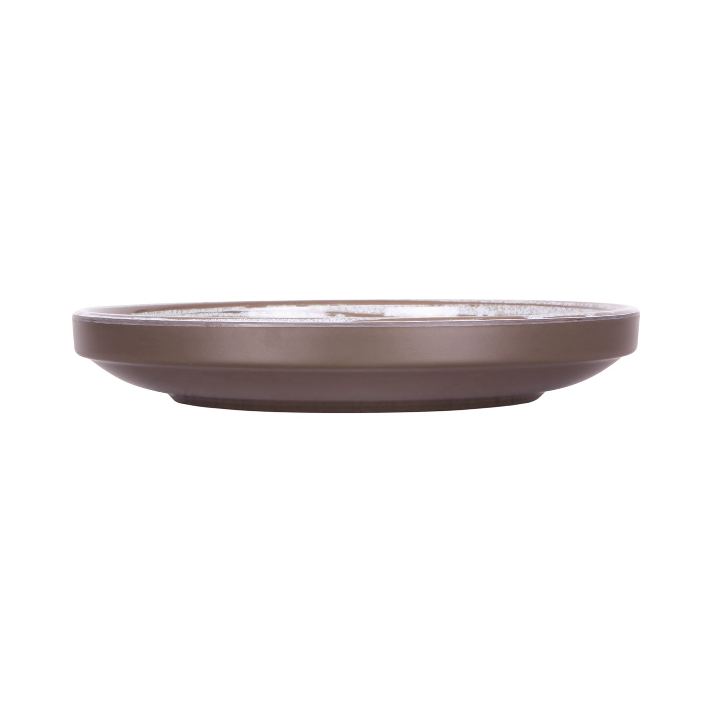 Melamine Round Coupe Plate - Stardust White