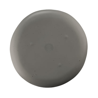 Melamine Round Plate - Dark Gray w/ Speckle