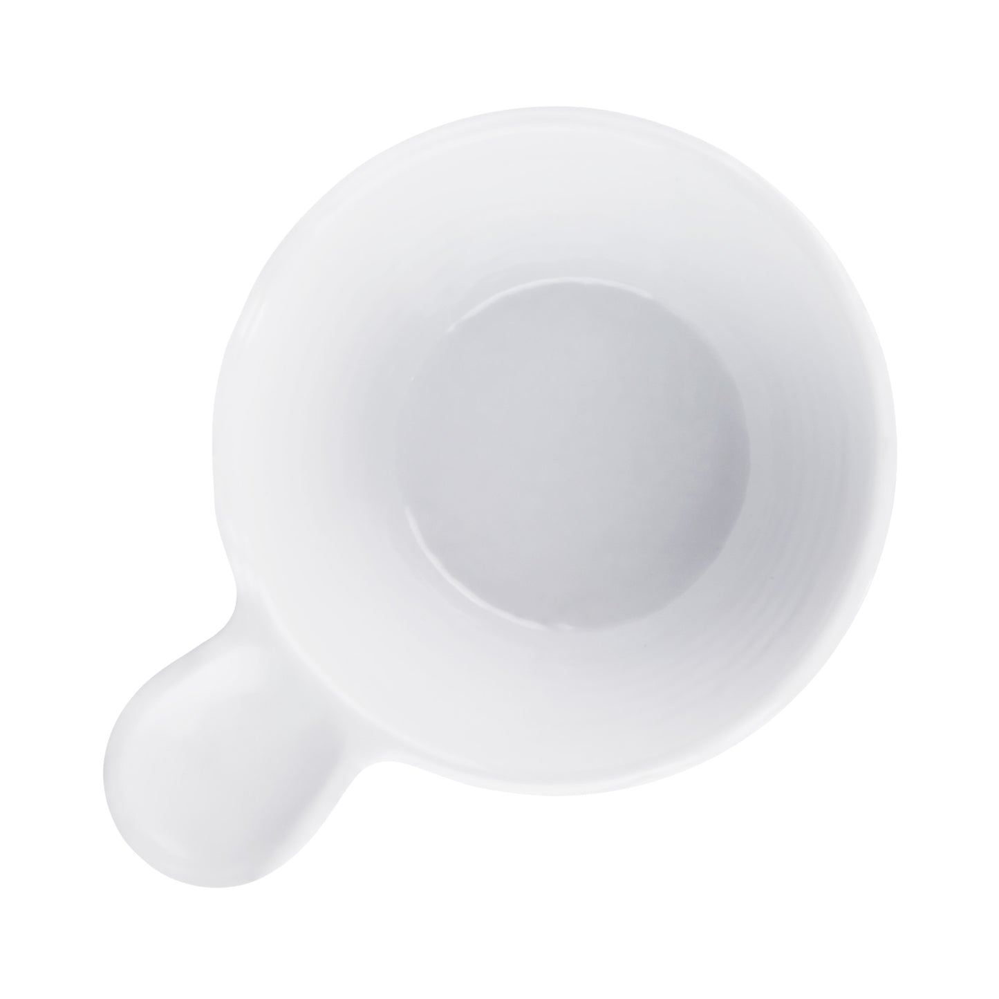 Melamine Bowl w/ 1/2" Handle - White