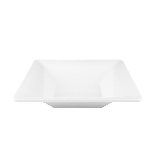 Melamine Square Pebble Bowl - White