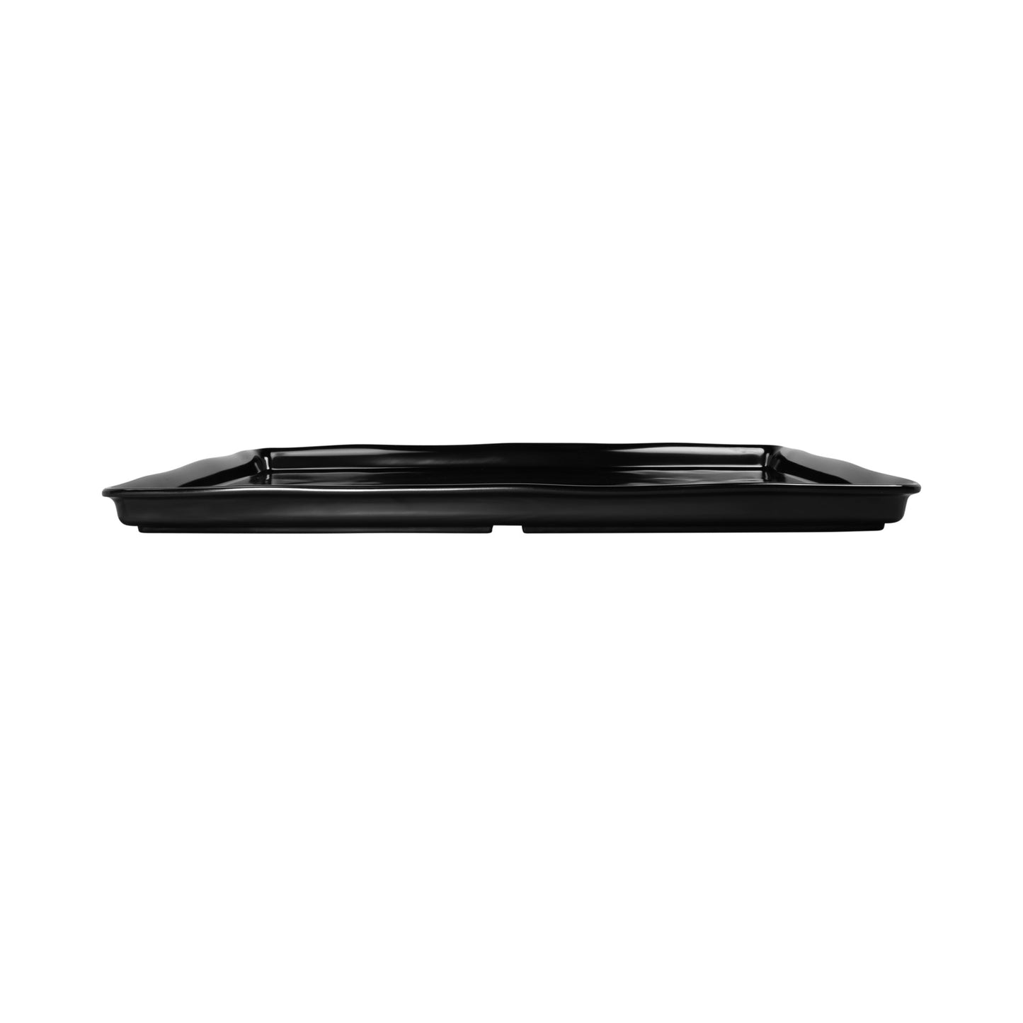 Melamine Rectangular Organic Tray - Black