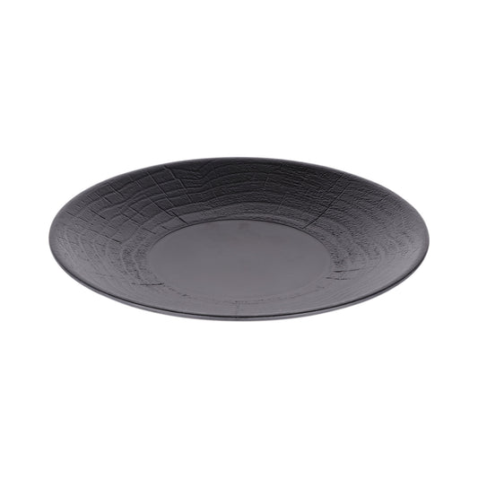 Melamine Round Plate - Black