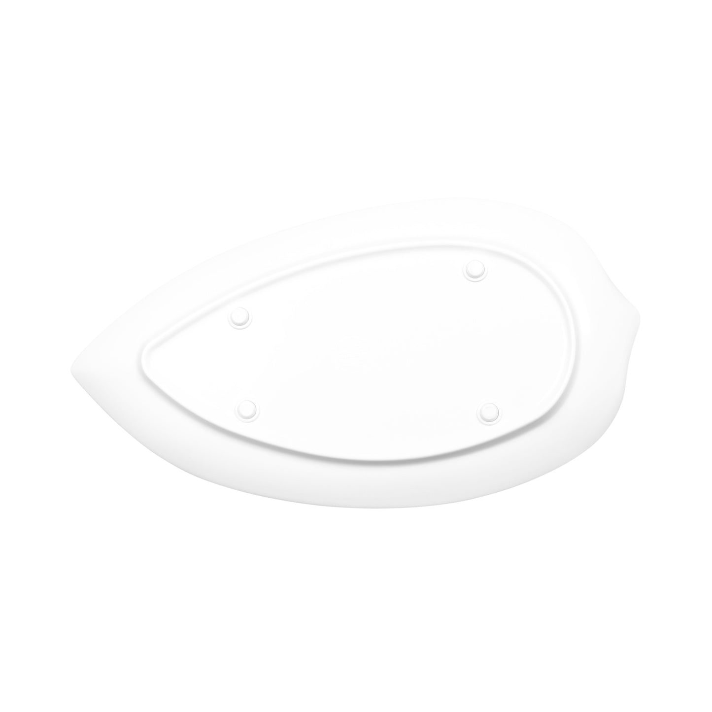Melamine Large Leaf Platter - White
