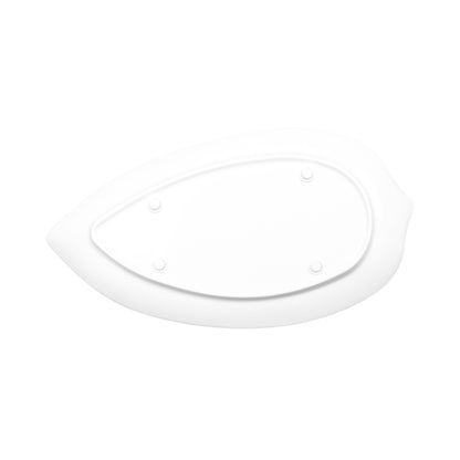 Melamine Large Leaf Platter - White