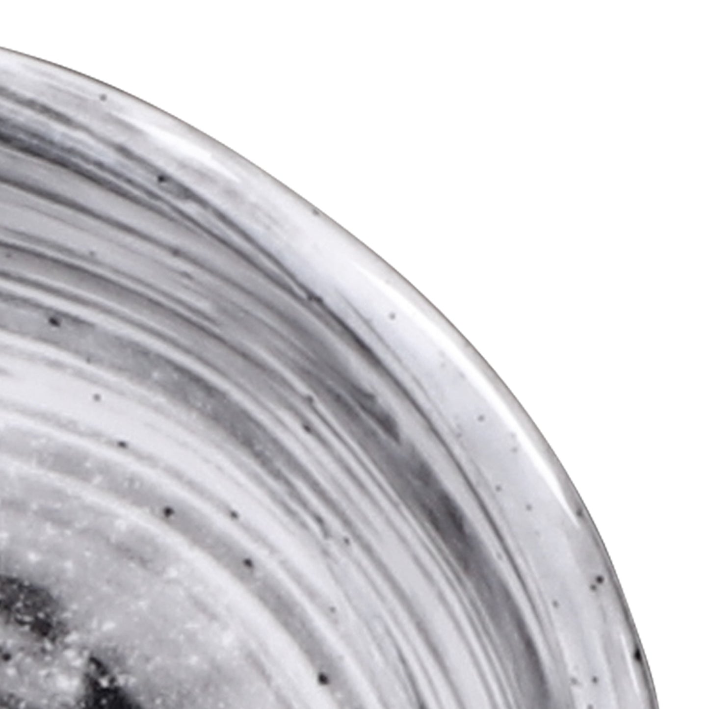 Melamine Round Bowl - Black Design