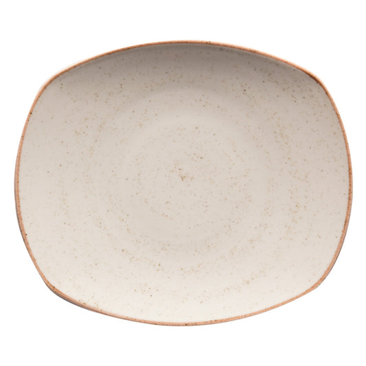 7 1/2" Beige Porcelain Plate, Corona Artisan Beige (Stocked) (12 Pack)