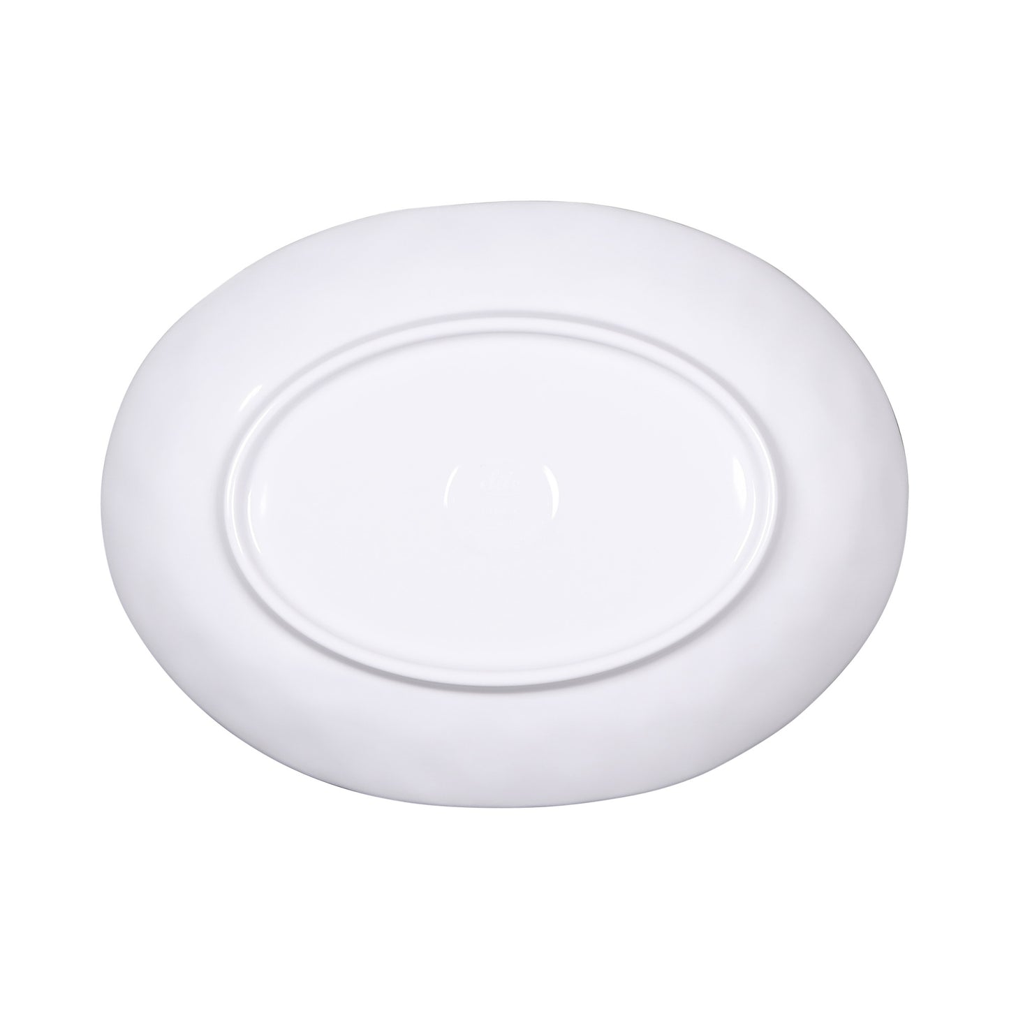 Melamine Deep Oval Plate - Black Design