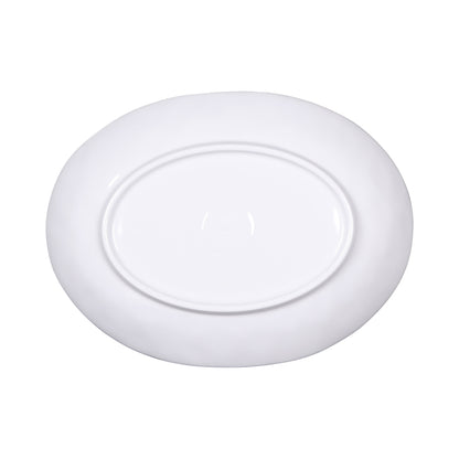 Melamine Deep Oval Plate - Black Design