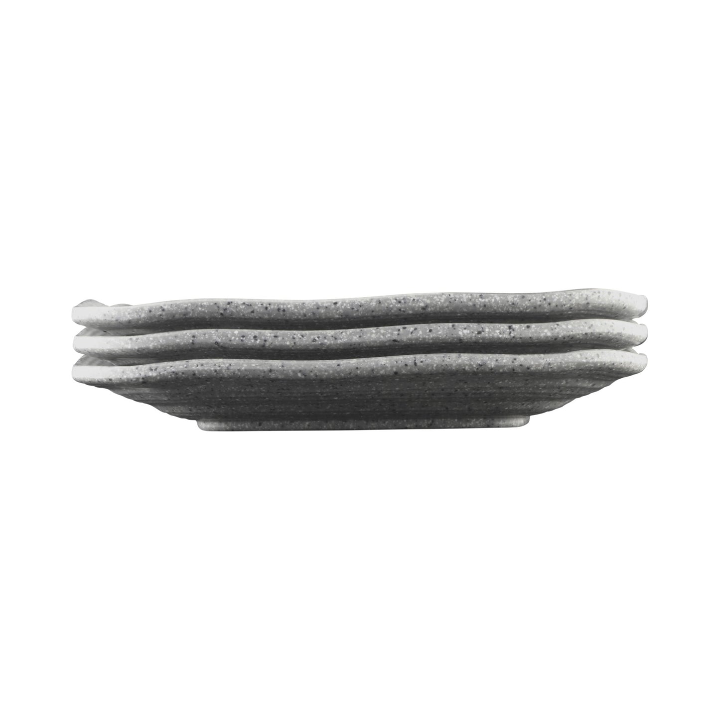 Melamine Irregular Square Plate - Granite Stone Design
