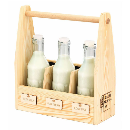 CARAFINE Beverage-Set 'Trio Natur'  Wooden Crate (nature)
