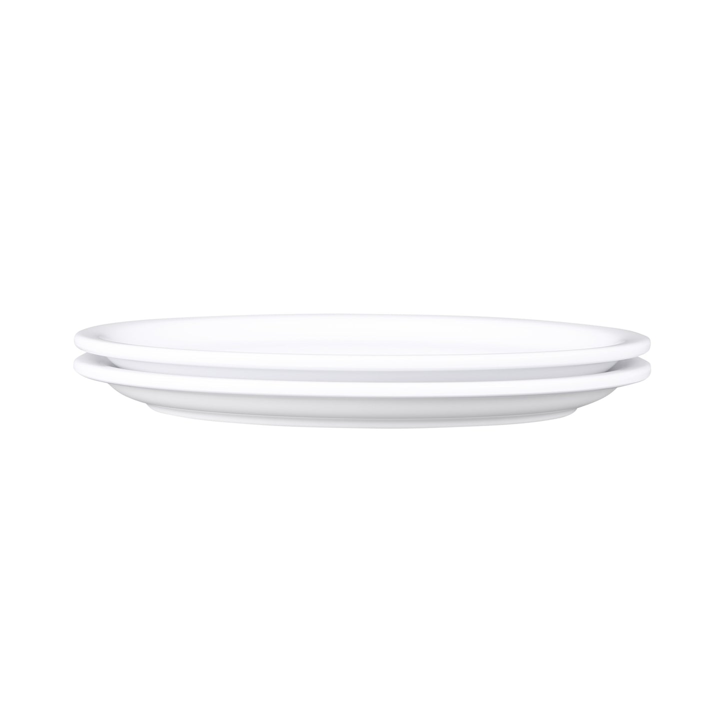 Melamine Oval Plate - White