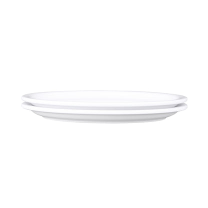 Melamine Oval Plate - White