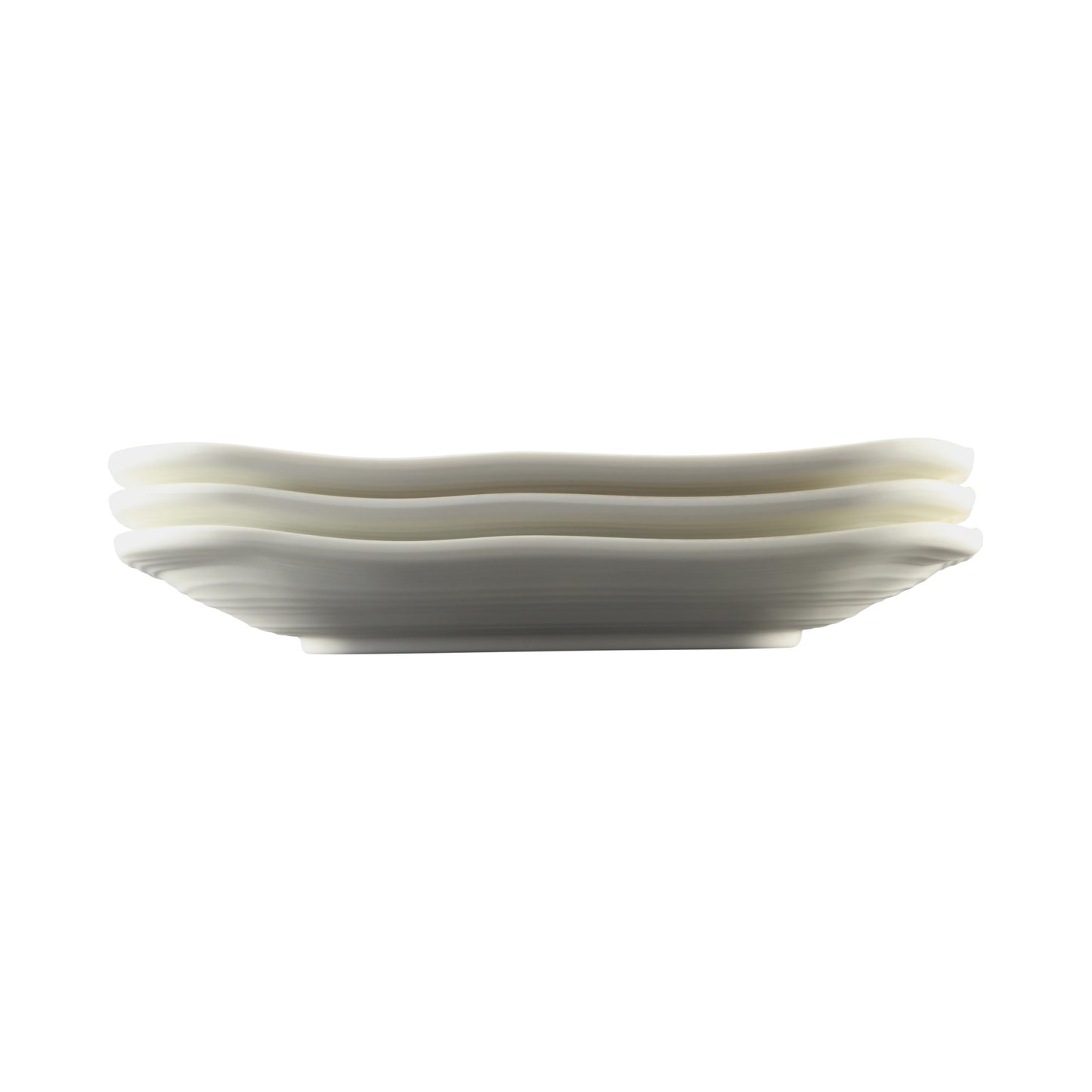 Melamine Irregular Square Plate - Off White Design