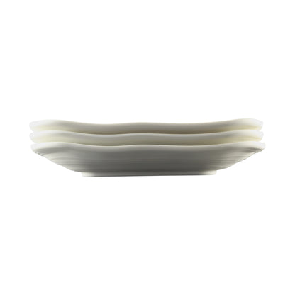 Melamine Irregular Square Plate - Off White Design