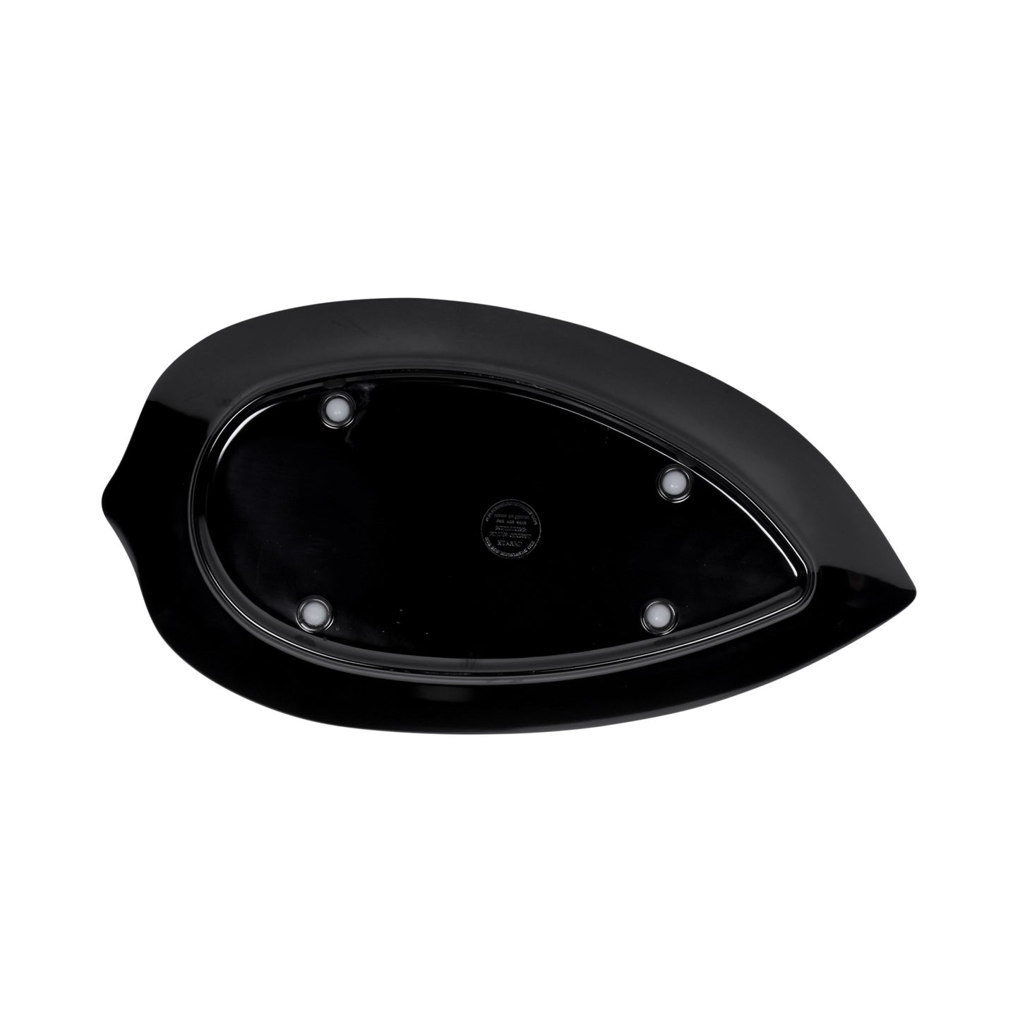 Melamine Large Leaf Platter - Black