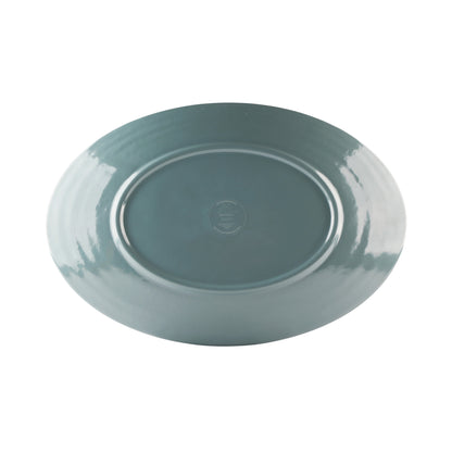 Melamine Oval Pebble Platter - Abyss