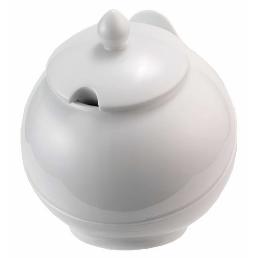 3.7 qt. White Pure Nature China Bowl w/ Lid. 8.7" dia., 10