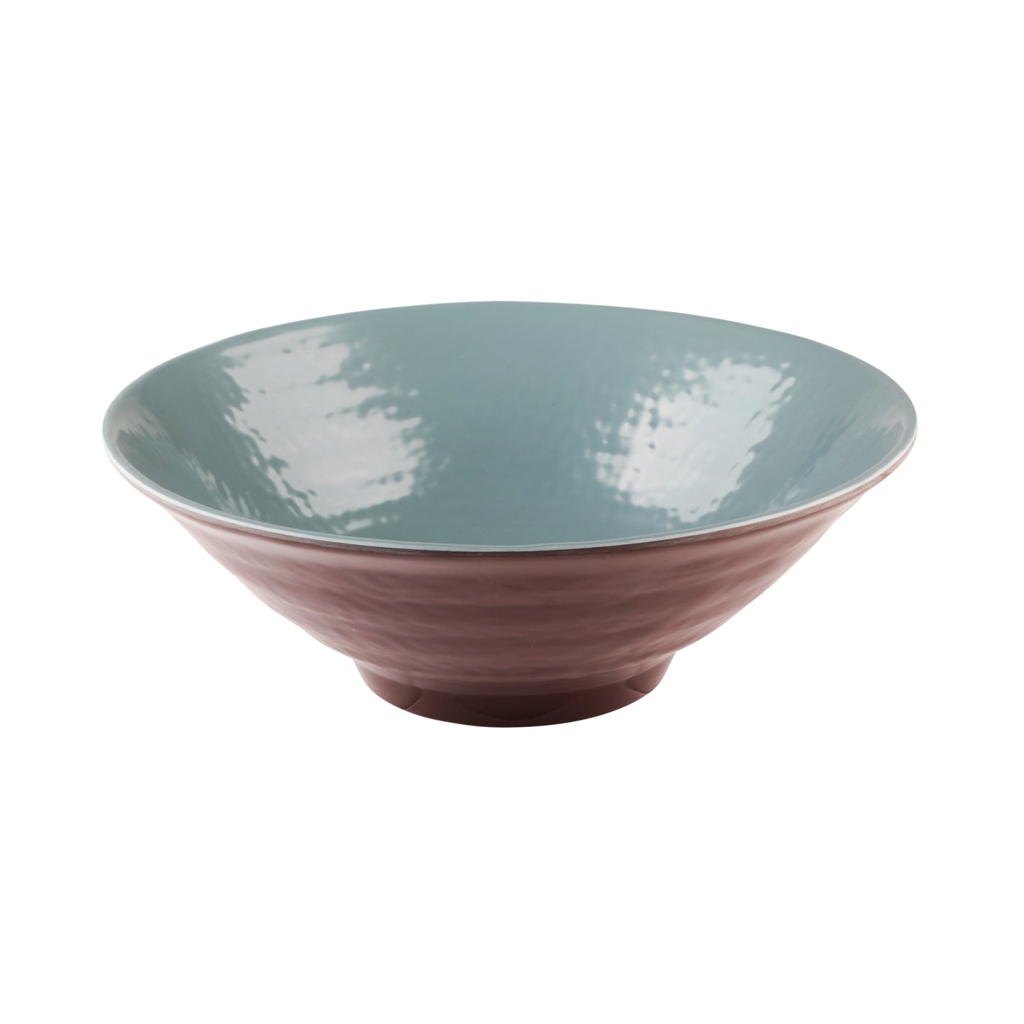 Melamine Bowl - Aubergine Matte Finish Outside/Abyss Gloss Finish Inside