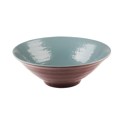 Melamine Bowl - Aubergine Matte Finish Outside/Abyss Gloss Finish Inside