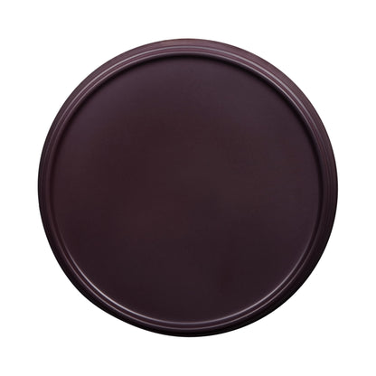 Melamine Round Coupe Plate - Purple Glaze