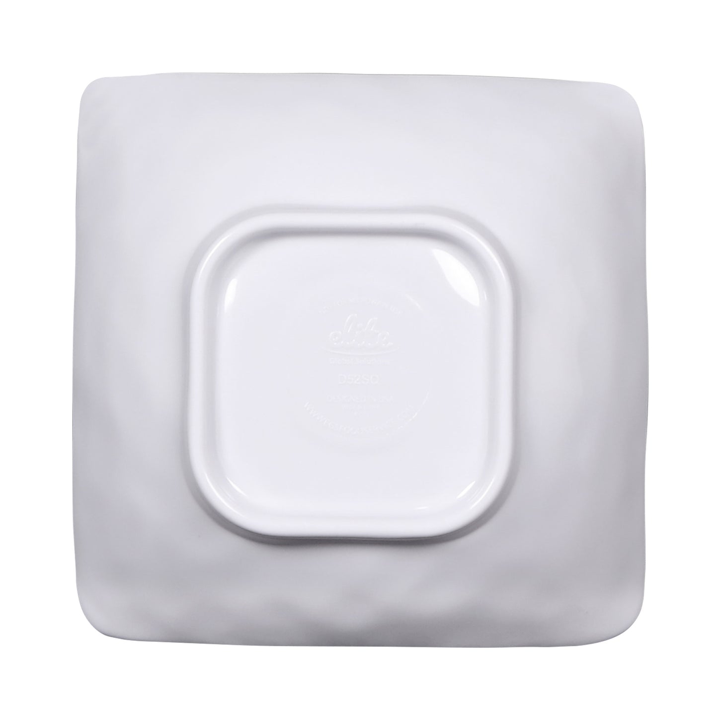 Melamine Square Bowl - Black Design