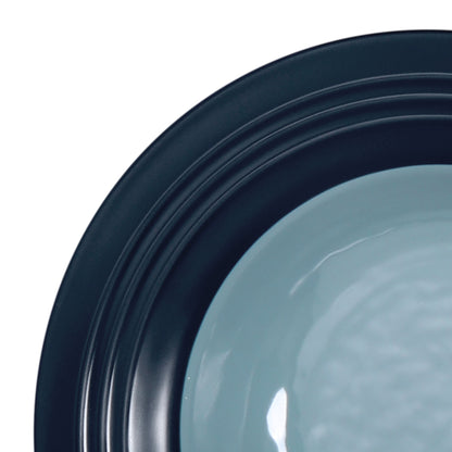Melamine Round Two-Tone Bowl - Abyss Gloss Inside/Lapis Matte Outside
