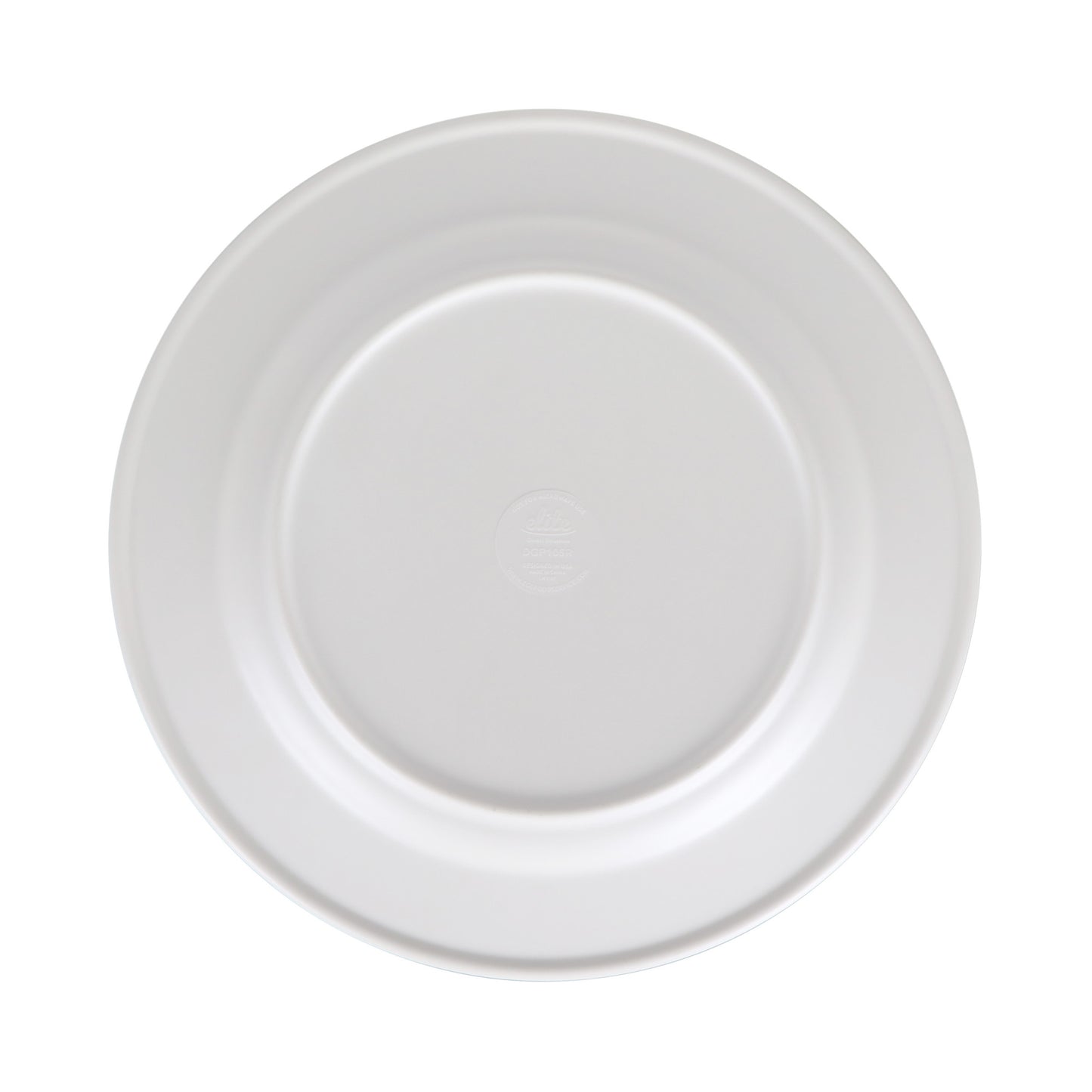 Melamine Round Plate - Cream Glaze