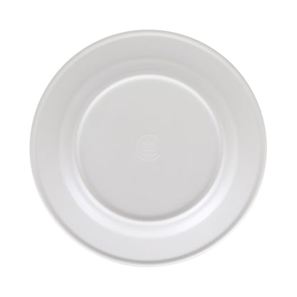 Melamine Round Plate - Cream Glaze