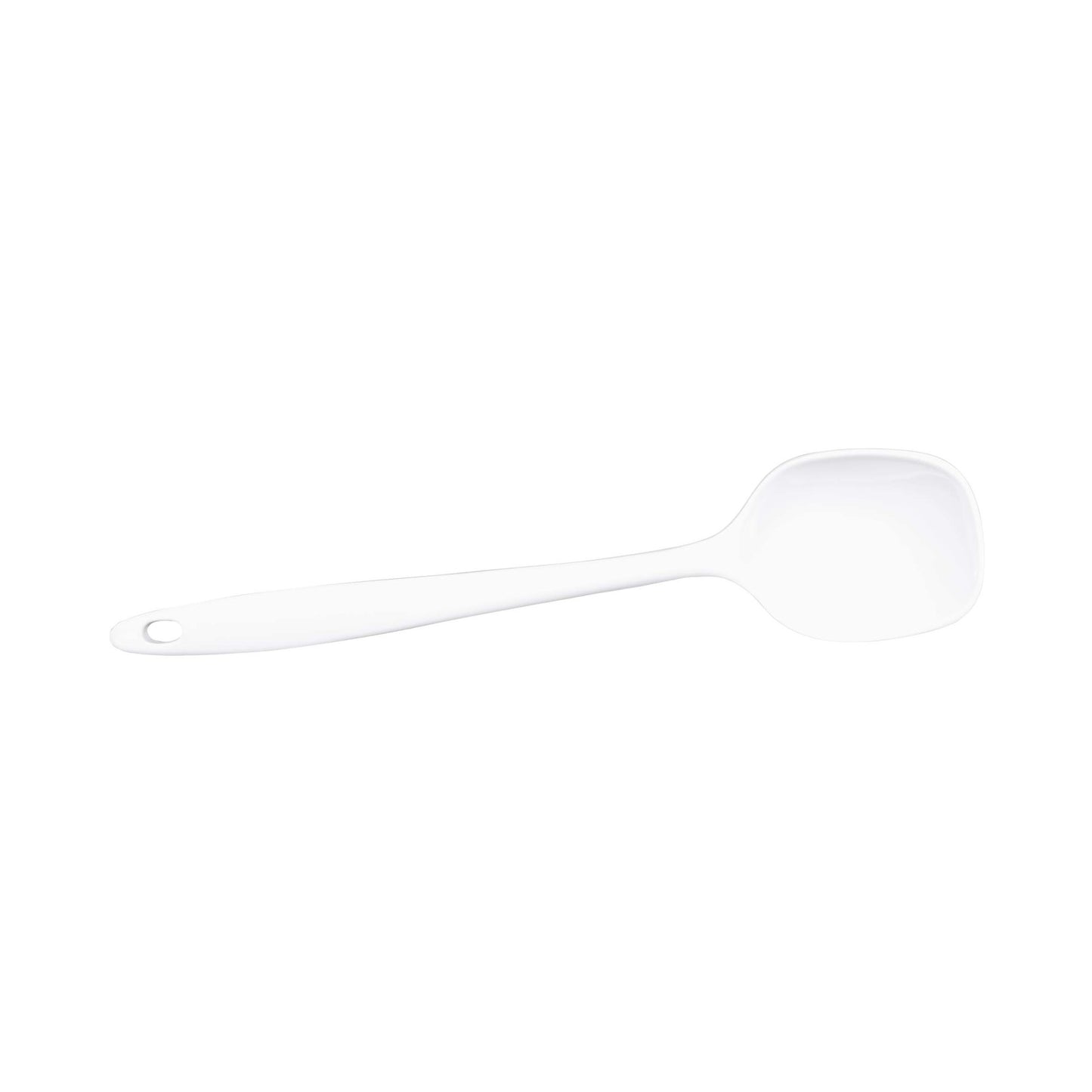 Melamine Solid Spoon - White