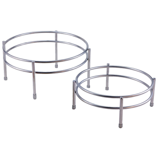 Tall Stainless Steel Round Riser