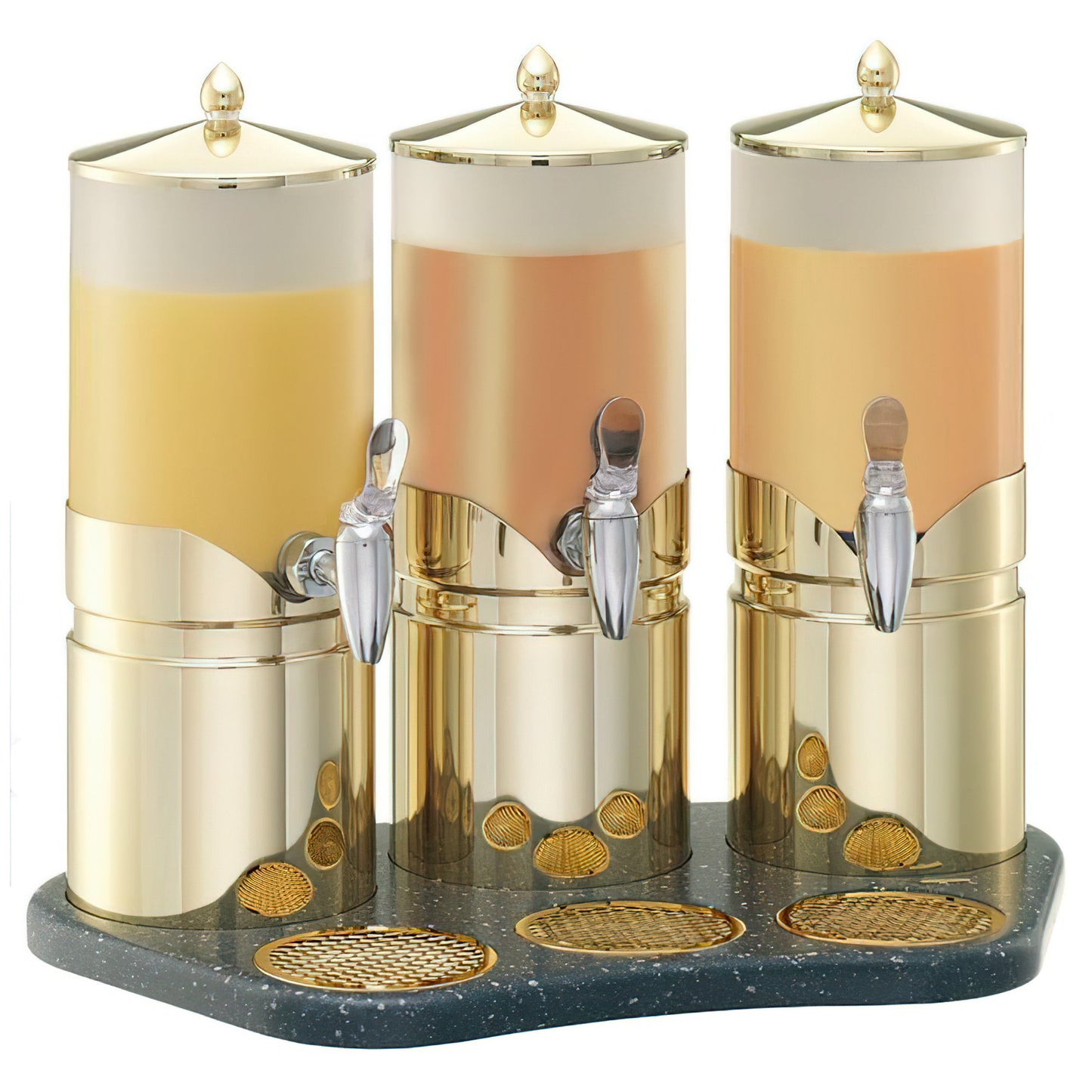 ELEGANCE Juice Dispenser 'Ensemble'  3 x 5 l, Model Gold