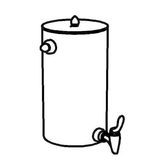 SPARE Spare Container  Milk Can 9 l, Model Gold  Stainle
