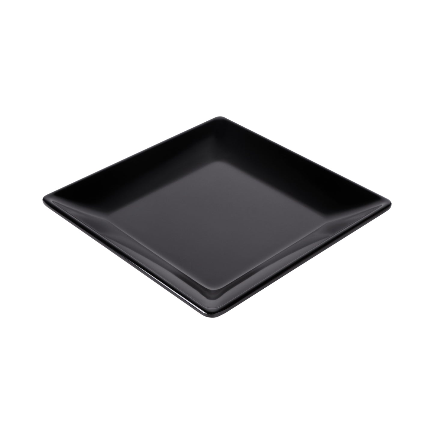 Melamine Square Plate - Black