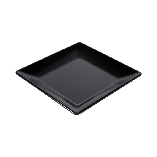 Melamine Square Plate - Black